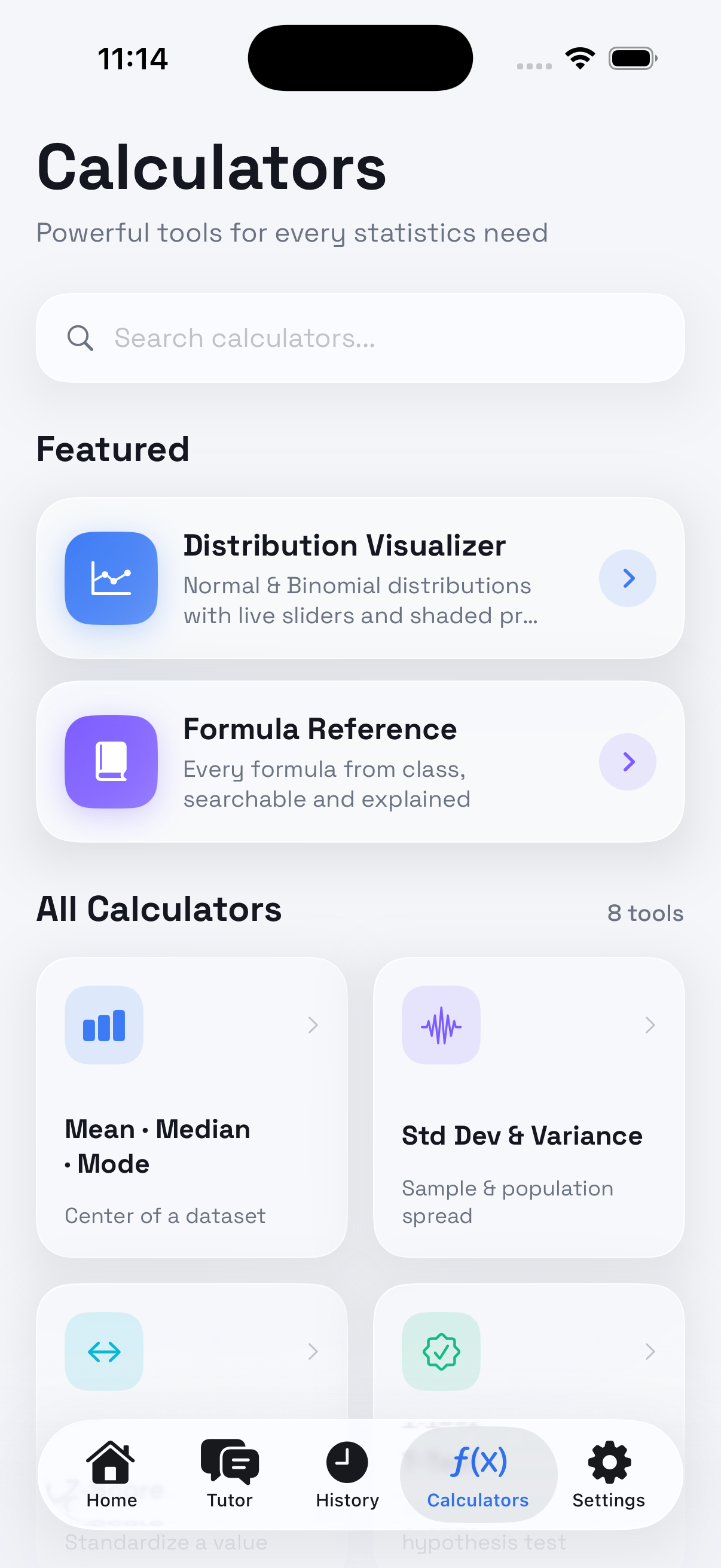 Collection and PDF export screen
